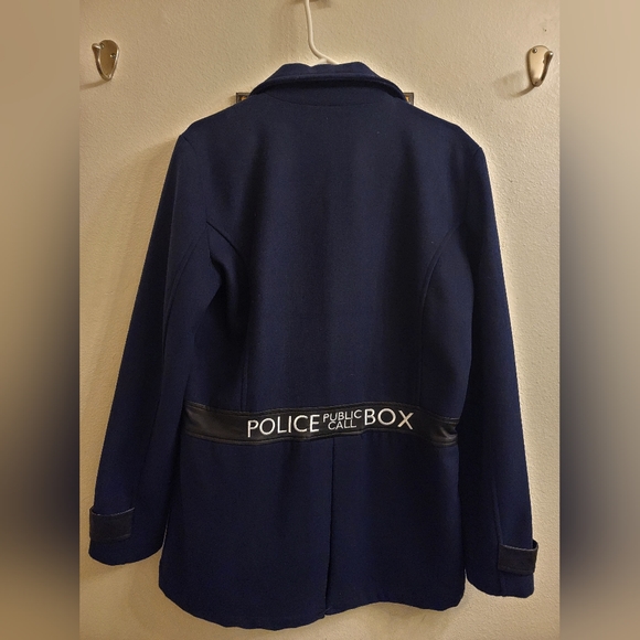 Doctor Who Embroidered Tardis Peacoat - Picture 2 of 2